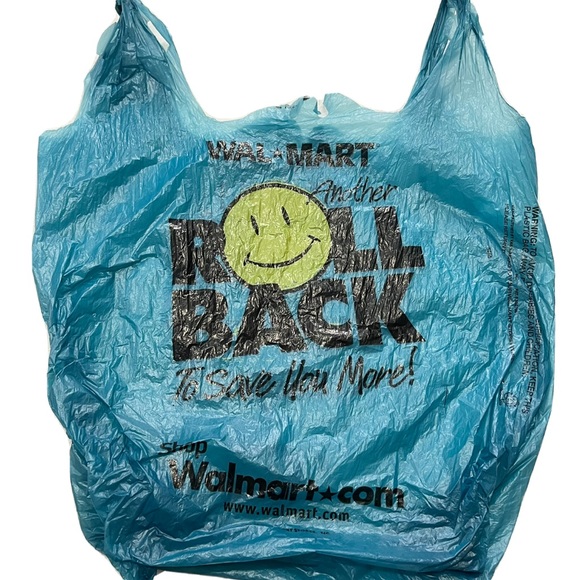 Other Walmart Roll Back 201 Vintage Plastic Bag Prop Green Y2k Poshmark